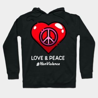 All I Need Is Love And Peace Hoodie